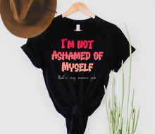 Load image into Gallery viewer, Wholesale Moms Ashamed Graphic Tee - Black
