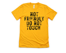 Load image into Gallery viewer, Wholesale Not Friendly Graphic Tee - Black
