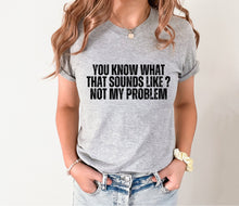 Load image into Gallery viewer, Wholesale Not My Problem Graphic Tee - White Tee
