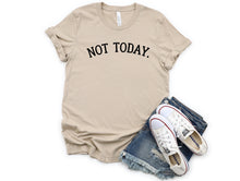 Load image into Gallery viewer, Wholesale Not Today Graphic Tee - Tan Tee
