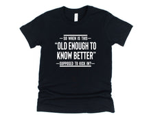 Load image into Gallery viewer, Wholesale Old Enough Graphic Tee - Teal
