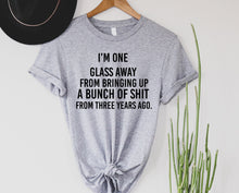 Load image into Gallery viewer, Wholesale One Glass Away Graphic Tee - Pink Tee

