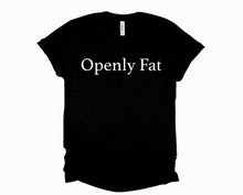 Load image into Gallery viewer, Wholesale Openly Fat Graphic Tee - Black Vneck
