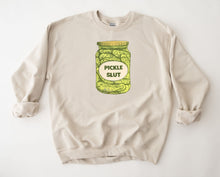 Load image into Gallery viewer, Wholesale Pickle Slut Graphic Tee - Sand Sweatshirt
