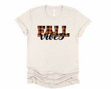 Load image into Gallery viewer, Wholesale Plaid Fall Vibes Graphic Tee - Heather Grey
