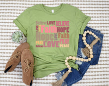 Load image into Gallery viewer, Wholesale Pray Believe Faith Graphic Tee - White Tshirt
