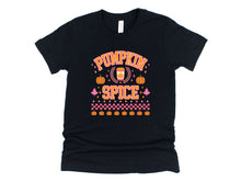 Load image into Gallery viewer, Wholesale Preppy Pumpkin Season Graphic Tee - Black Long Sleeve

