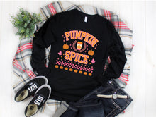 Load image into Gallery viewer, Wholesale Preppy Pumpkin Season Graphic Tee - White Long Sleeve

