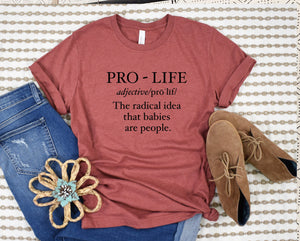 Pro Life Definition