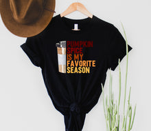 Load image into Gallery viewer, Wholesale Pumpkin Spice Season Graphic Tee - Black
