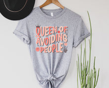 Load image into Gallery viewer, Wholesale Queen of Avoiding People Graphic Tee - Grey
