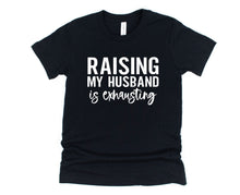 Load image into Gallery viewer, Wholesale Raising My Husband Graphic Tee - Heather Brown Tee
