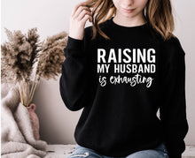 Load image into Gallery viewer, Wholesale Raising My Husband Graphic Tee - Black Tee
