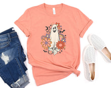 Load image into Gallery viewer, Wholesale Retro Ghost Graphic Tee - Heather Sunset
