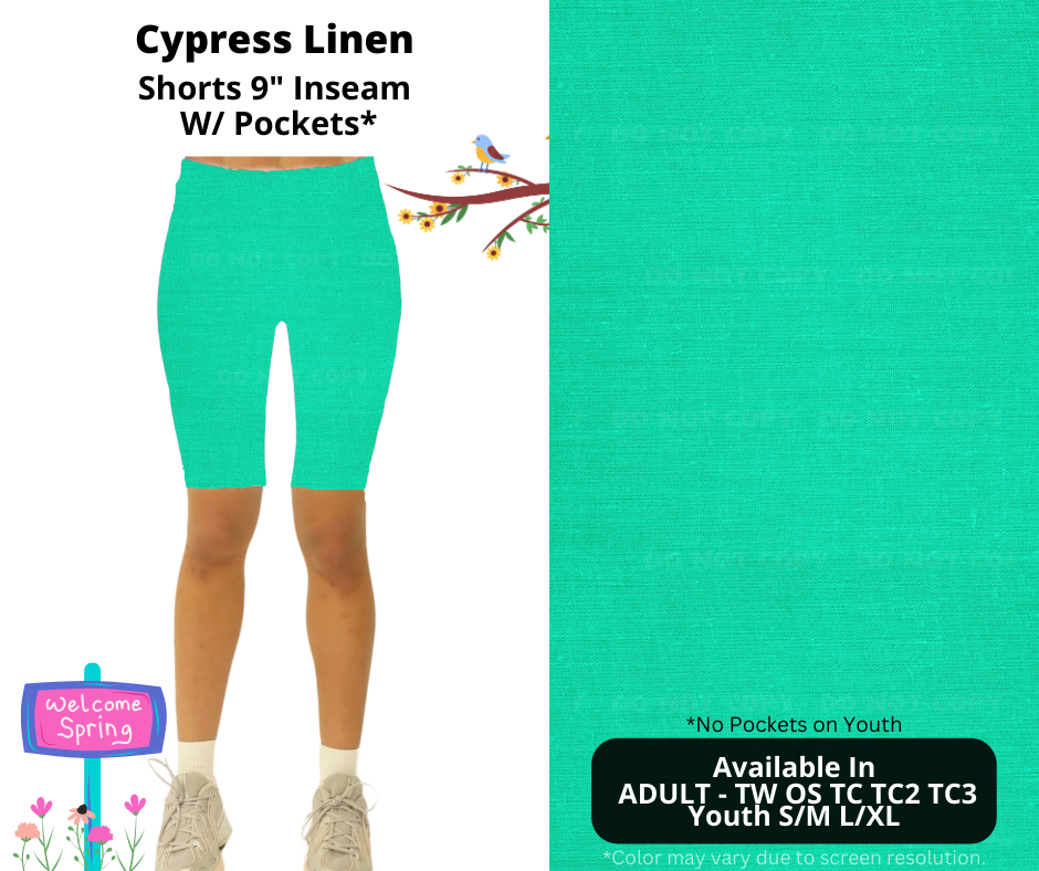 Preorder! Closes 1/8. ETA April. Cypress Linen 9