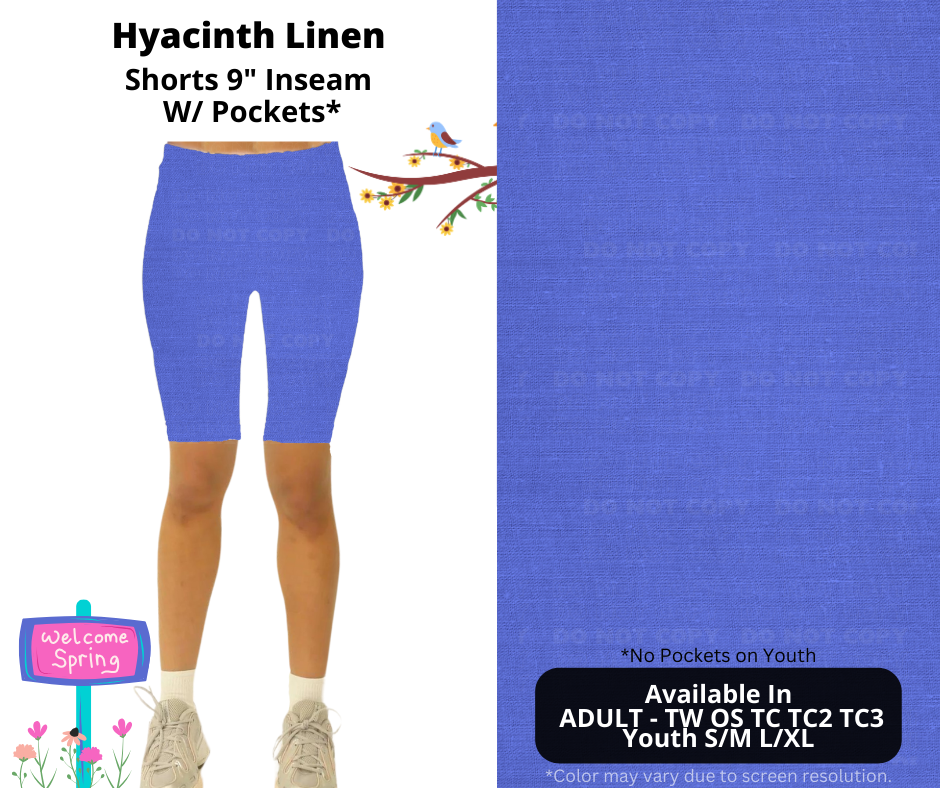 Preorder! Closes 1/8. ETA April. Hyacinth Linen 9