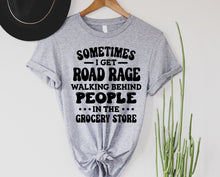 Load image into Gallery viewer, Wholesale Road Rage in the Grocery Store Graphic Tee - Grey
