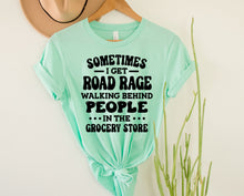 Load image into Gallery viewer, Wholesale Road Rage in the Grocery Store Graphic Tee - Mint
