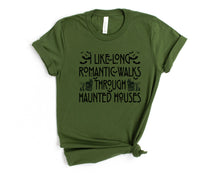 Load image into Gallery viewer, Wholesale Romantic Walks in Haunted Mansions Graphic Tee - Orange
