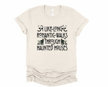 Load image into Gallery viewer, Wholesale Romantic Walks in Haunted Mansions Graphic Tee - Orange
