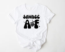 Load image into Gallery viewer, Wholesale Savage AF Graphic Tee - White
