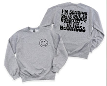 Load image into Gallery viewer, Wholesale Sending W2s Front &amp; Back Print Graphic Tee - Grey Tee
