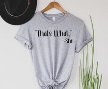 Load image into Gallery viewer, Wholesale That's what she said Graphic Tee - Heather Royal Tee
