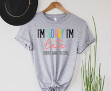 Load image into Gallery viewer, Wholesale Late, didn't want to Graphic Tee - Blue
