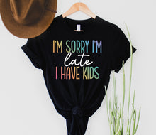 Load image into Gallery viewer, Wholesale Late, kids fault Graphic Tee - Black
