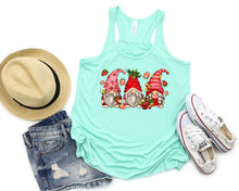 Load image into Gallery viewer, Wholesale Strawberry Gnomes Graphic Tee - MINT TANK
