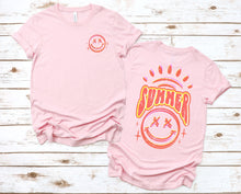 Load image into Gallery viewer, Wholesale Summer Smiles Graphic Tee - Pink
