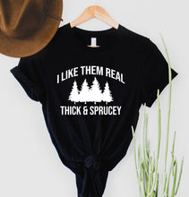 Load image into Gallery viewer, Wholesale Thick &amp; Sprucey Graphic Tee - Black
