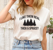 Load image into Gallery viewer, Wholesale Thick &amp; Sprucey Graphic Tee - Heathered Sand
