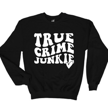 Load image into Gallery viewer, Wholesale True Crime Junkie Graphic Tee - Black Tee
