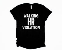 Load image into Gallery viewer, Wholesale Walking HR Violation Graphic Tee - Black
