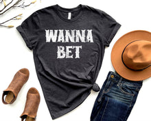 Load image into Gallery viewer, Wholesale Wanna Bet Graphic Tee - Black
