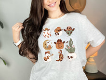 Load image into Gallery viewer, Wholesale Western Halloween Graphic Tee - Ash

