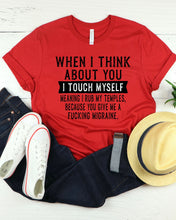 Load image into Gallery viewer, Wholesale When I Think about you Graphic Tee - Fuschia

