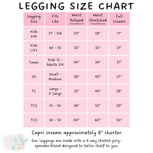 Ready To Ship - Yanks Ball 2  Full and Capri Leggings - Various sizes
