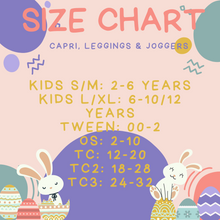Load image into Gallery viewer, Ready To Ship - Bunny Pup - Capri Leggings - Sport Pocket TC
