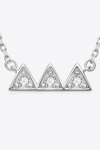 Load image into Gallery viewer, Moissanite Triangle Platinum-Plated Necklace
