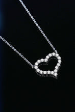 Load image into Gallery viewer, 1 Carat Moissanite Heart Pendant Chain-Link Necklace

