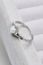 Load image into Gallery viewer, 925 Sterling Silver Heart Opal Ring
