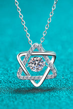 Load image into Gallery viewer, Moissanite Rhodium-Plated Chain-Link Necklace

