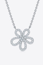 Load image into Gallery viewer, Moissanite Flower Pendant 925 Sterling Silver Necklace
