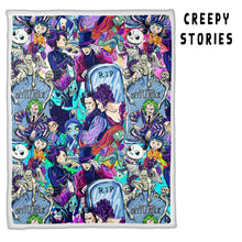 Load image into Gallery viewer, MINKY THROW BLANKET- CREEPY STORIES
