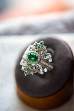 Load image into Gallery viewer, Eden Emerald Sterling Silver Ring
