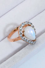 Load image into Gallery viewer, Moonstone Teardrop-Shaped 925 Sterling Silver Ring
