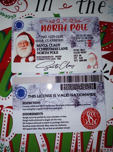 Santa Driver License