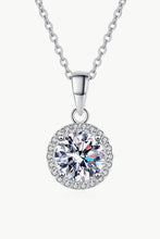 Load image into Gallery viewer, Chance to Charm 1 Carat Moissanite Round Pendant Chain Necklace

